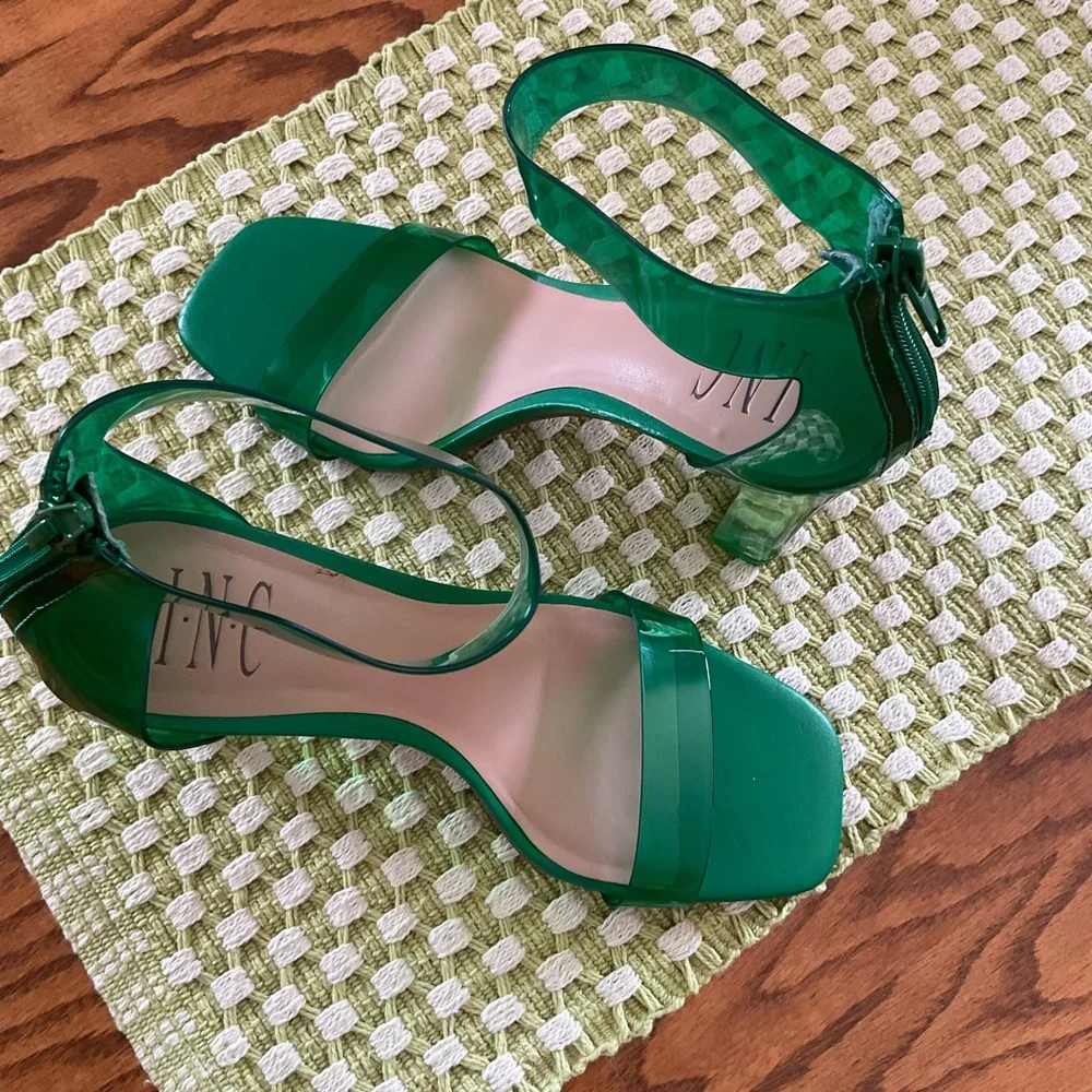NWOT INC International Concepts Translucent Style Heels, Women’s Sz 7